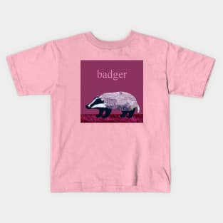 b is a badger Kids T-Shirt